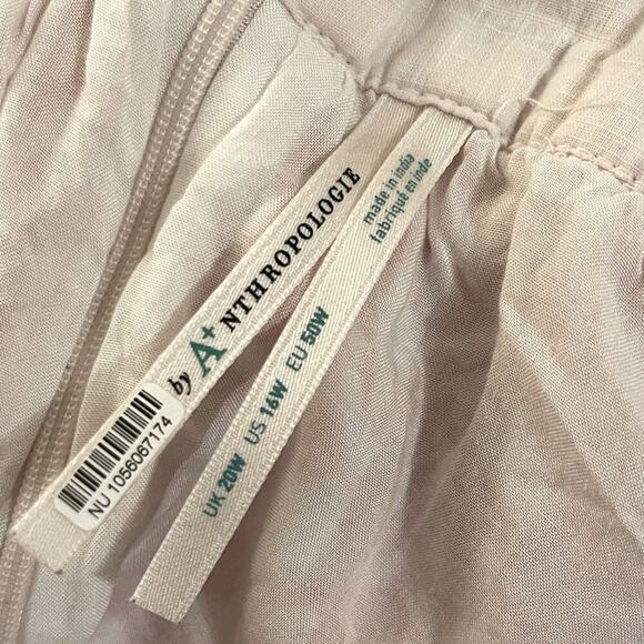 Anthropologie Women’s Flutter Printed Mini Dress Boho Summer Size 16 - Picture 9 of 12